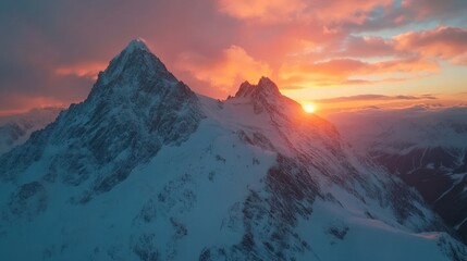 Majestic Mountain Sunset