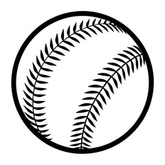 Baseball vector on white background