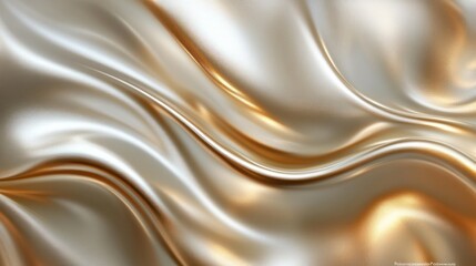 Obraz premium Abstract Gold and White Silk Texture