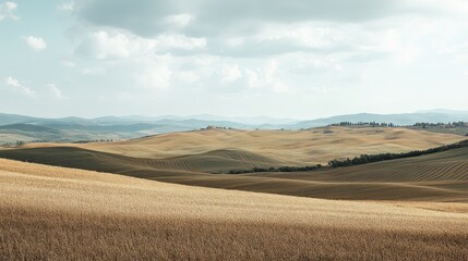 Fototapeta premium Rolling Hills of Tuscany