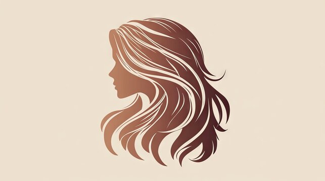 Haircut salon logo on isolated background
