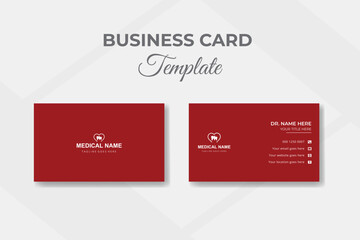 Modern creative medical set collection doctor identity business card