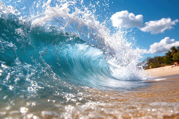 Obraz premium wave on the beach