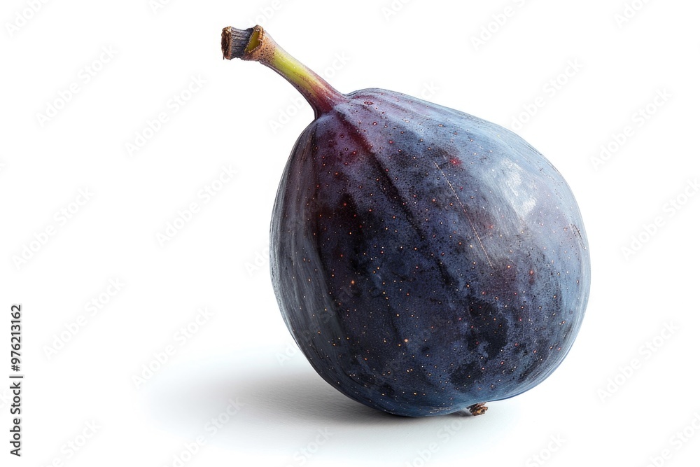 Canvas Prints A detailed view of a fig on a white background, ready for use in food, design or illustration