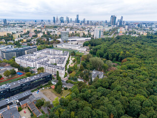 Warszawa, zabudowa miejska. Panorama miasta © hunter76
