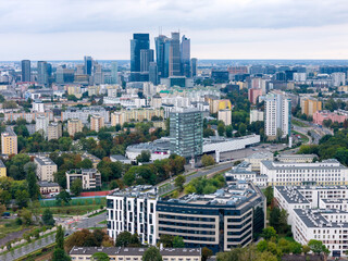 Warszawa, zabudowa miejska. Panorama miasta © hunter76