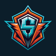 S gaming logo, S esport logo, S mascot logo

