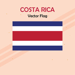 CostaRica vector flag lines and stock 