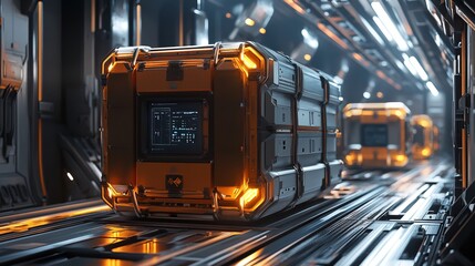 cargo boxes delivery system 