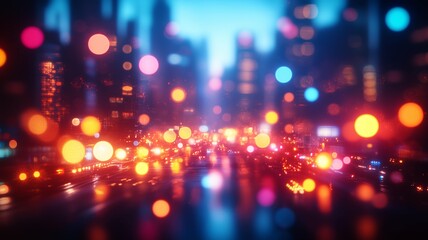 キラキラと光る街のイルミネーション