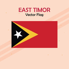 EastTimor vector flag lines and stock 