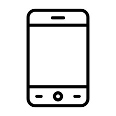 Smartphone Vector Line Icon Design