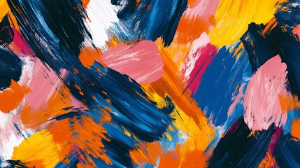 Abstract colorful brushstroke background.