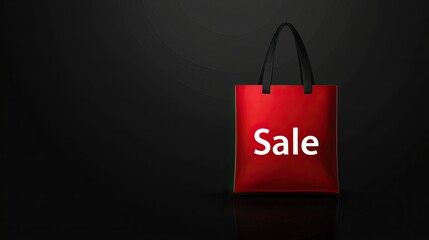 Black Friday sale banner design with paper bag. Super sale. Black Friday sales and promotion concepts. Design template for banner, poster, website. Discount voucher.