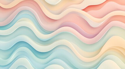 Abstract pastel wave background.
