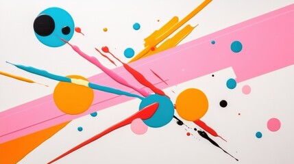 A canvas with brushstrokes forming constellations, representing a strategy that creates meaning through abstract expression.