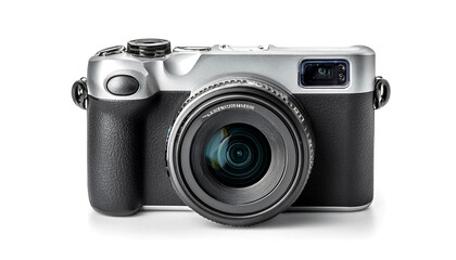 digital camera isolated on white background