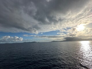 Fototapeta premium clouds over the sea