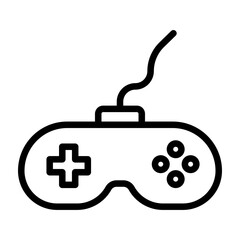 Joystick Vector Line Icon Design