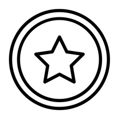 Coin Vector Line Icon Design