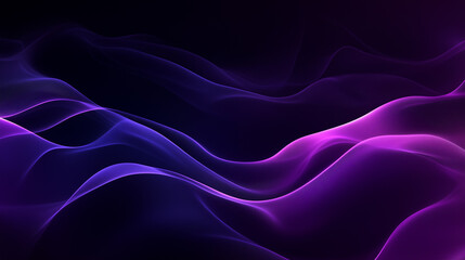Obraz premium Dynamic Elegance: Abstract Purple and Black Background with Wavy Lines