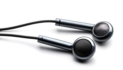 earphones isolated on white background