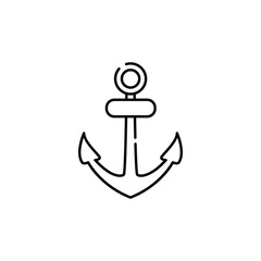 Anchor Icon Vector. Lineal or Linear art.