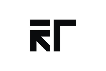 Obraz premium initial letter f tarrow logo vector modern design