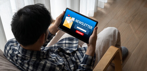 newsletter signup page on computer for customer to subscribe snugly newsletter update information to subscriber