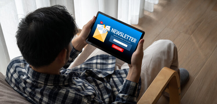 newsletter signup page on computer for customer to subscribe snugly newsletter update information to subscriber