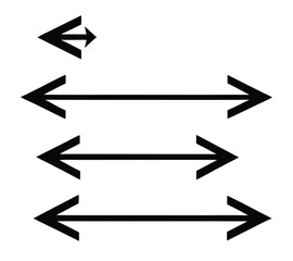 Black arrow icons set. Vector