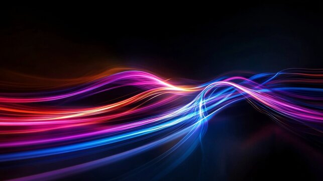High-speed, vast-capacity data conveyed through the brilliance of optical fibers.