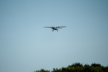 Cessna 208b Grand Caravan G-BZAH light fixed wing aircraft on final approach to landing