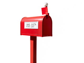 Red_Santa_mail_box,_designed_for_Christmas_wish_lists_and_presents,_isolated_on_a_white_background.