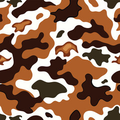 Cow Skin Print Vector Pattern Illustration Background Image , Vector illustration