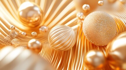 3d rendering of Gold  и Clay abstract geometric background. Scene for advertising, technology, showcase, banner, game, sport, cosmetic, business, metaverse. Sci-Fi Illustration. Product display