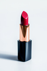 Obraz premium Red lipstick, elegant makeup, sophisticated cosmetics, beauty concept