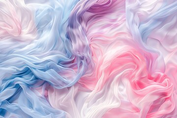 Obraz premium Soft pastel swirling patterns create a calming abstract wallpaper, perfect for serene bedroom