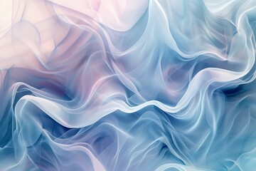 Obraz premium Soft pastel swirling patterns create a calming abstract wallpaper, perfect for serene bedroom