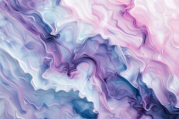 Obraz premium Soft pastel swirling patterns create a calming abstract wallpaper, perfect for serene bedroom