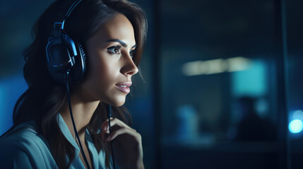 Diverse team of young professionals is working in the phone support office. Working day of sales managers in the call center. Business, telephone consulting and problem solving concept.