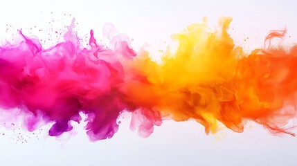 Fototapeta premium Abstract watercolor brush strokes, vibrant colors