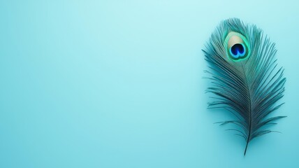 Obraz premium Peacock feather, used in Diwali decorations, 3D illustration