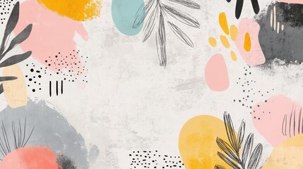 A whimsical light grey doodle pattern enhances creative expression for blogs and portfolios