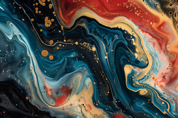 marble abstract colourful background fluid art painting