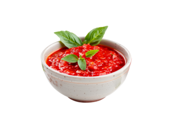 Delicious fresh Sambal Sauce with a red chili pepper, the perfect accompaniment to any meal.