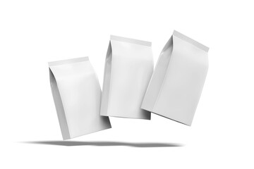 Triple of Coffee Bag, 3D Illustration