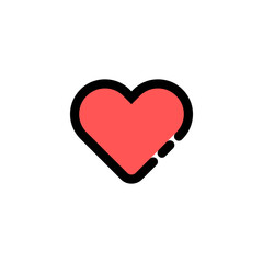 Heart icon vector. Love icon. 