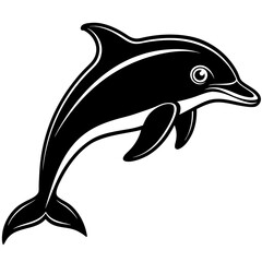 dolphin isolated on white