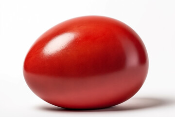Obraz premium easter red oval egg isolated on white background
